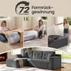 VASAGLE Modulares Sofa, Ecksofa mit Liege links, 244 cm Produktbild-Vorschau 2