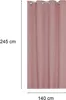 Vorhang altrosa 140x245 cm Ösen blickdicht Struktur Produktbild-Vorschau 2