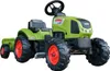 FALK Traktor Claas Grün auf Pedalen mit Anhänger + Horn für Produktbild-Vorschau 9
