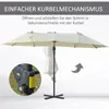 Outsunny Doppelsonnenschirm Ampelschirm mit Kurbel Produktbild-Vorschau 6