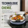 Lot de 3 poêles en acier inoxydable – Poignée amovible – 24 Voir les images du produit 5