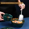 Zwei Servierlöffel aus Edelstahl,Servierlöffel mit Langen Produktbild-Vorschau 2