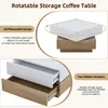 MODFU Table Basse - Double Plateau et 2 Tiroirs avec Voir les images du produit 7