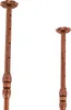Two copper-colored wine racks of different heights are displayed against a white background. Podgląd zdjęcia produktu