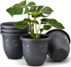 Plastard Übertopf 5er Set Ø 18 cm Anthrazit - Blumentopf Produktbild-Vorschau 1