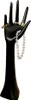 Schmuckhand Schmuckhalter Hand Kunstharz  schwarz H 34 cm Produktbild-Vorschau 1