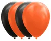 10 Luftballons schwarz orange Halloween Produktbild-Vorschau 2