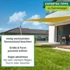 Sonnensegel Dreieck, 3x3x3m, gelb, wasserabweisend Produktbild-Vorschau 8
