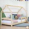 Children's House Bed TERY with Firm Bed Guard - Natural Produktbild-Vorschau 2
