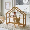 Petite Amélie Kinderschreibtisch Haus Maison - Natur Produktbild-Vorschau 2