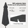 vidaXL Zahradní slunečník antracitový 394 x 394 x 248 cm Náhled obrázku produktu 4