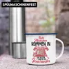 Trendation - Feuerwehr Frau Emaille Tasse Geschenk Frauen Produktbild-Vorschau 4
