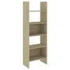 A tall, narrow bookshelf with five shelves, shown against a white background. Náhled obrázku produktu