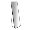 A full-length mirror with a black frame and stand, shown against a white background. Náhled obrázku produktu