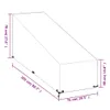 vidaXL Housse pour chaise longue 12 oeillets 205x75x40/70 Voir les images du produit 9