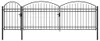 vidaXL Tuinpoort ASSEN met boogvorm, staal, 1,25 x 5 meter, Productafbeelding-voorbeeld 5