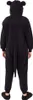 A person wearing a black dragon-themed onesie costume. Anteprima dell’immagine prodotto