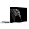MuchoWow® Laptop Aufkleber Sticker Cover Elefant - Schwarz Produktbild-Vorschau 1