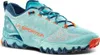Trailrunning-Schuhe für Damen von La Sportiva in Türkis und Orange; Modell "Bushido II Woman". Produktbild-Vorschau