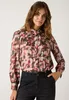 MORE & MORE Printed Satin Blouse 4824 watercolour 36 Produktbild-Vorschau 3