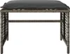 4-tlg. Garten-Sofagarnitur mit Kissen Grau Poly Rattan Glas Produktbild-Vorschau 6