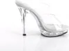LIP-102 Damen Slipper von Fabulicious, Transparent EU 35, Produktbild-Vorschau 5