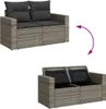The Living Store 11-tlg. Garten-Sofagarnitur mit Kissen Produktbild-Vorschau 7