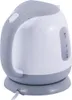 A white and gray electric kettle on a gray base with a white cord. Produktbild-Vorschau