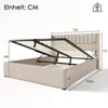 Polsterbett 160 x 200 cm mit hydraulischem Lattenrost und Produktbild-Vorschau 4