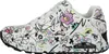 A side view of a white sneaker with a colorful doodle-like print. Produktbild-Vorschau