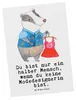 Mr. & Mrs. Panda Postkarte Modedesignerin Herz - Weiß - Produktbild-Vorschau 1