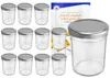12er Set Sturzglas 230 ml HOCH To 66 silberner Deckel Produktbild-Vorschau 1
