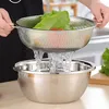 Sieb, Edelstahl Micro-Perforierte Küchensieb Nudelsieb mit Produktbild-Vorschau 3