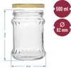 6 x 500ml Vorratsglas Einmachglas mit Deckel Produktbild-Vorschau 3