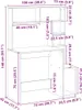 vidaXL Psací stůl s policí kouřový dub 100x45x140 cm Náhled obrázku produktu 8