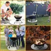 Feuerfestes Grillmat 60cm für Garten, Rasen, Terrasse Produktbild-Vorschau 2