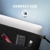 The image shows a laptop bag with an NVMe SSD, an AXAGON adapter, and a USB drive inside. Náhled obrázku produktu