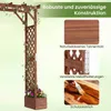 COSTWAY Rosenbogen mit 2 Blumenkästen, Gartenbogen 208 x 55 Produktbild-Vorschau 4