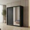BEAUTYSOFA | Schwebetürenschrank HELA 180 cm Schwarz – Produktbild-Vorschau 1