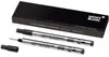 A box of Montblanc rollerball refills and two refills are shown. Produktbild-Vorschau