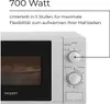Exquisit MW802, Blat, 20 l, 700 W, obrotowy, Srebrny Podgląd zdjęcia produktu 12
