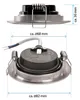 6x LED Bad Einbaustrahler Ultra Flach 5 Watt Eisen Produktbild-Vorschau 5