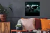 MuchoWow® Poster Weltkarte - Schwarz - Hell 50x50 cm - Produktbild-Vorschau 2