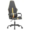 Möbel Gaming-Stuhl Schwarz und Golden Kunstleder DE4173 Produktbild-Vorschau 2