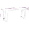 vidaXL Bank Baumkante 110 cm Massivholz Akazie Produktbild-Vorschau 8