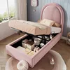 Sweiko lit d'enfant rembourré,lit simple avec motif Voir les images du produit 8