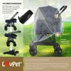 LOVPET® Hundewagen 2in1 Hundebuggy Hundebox Transporttasche Produktbild-Vorschau 5