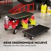 HOMCOM Tabouret d'atelier mobile charge max 135 kg, Voir les images du produit 4