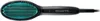 A black Rowenta hair straightening brush with teal bristles is shown against a white background. Produktbild-Vorschau