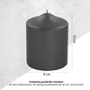 Fink CANDLE, metallic Stumpenkerze, Paraffin, schwarz, L. 8 Produktbild-Vorschau 3